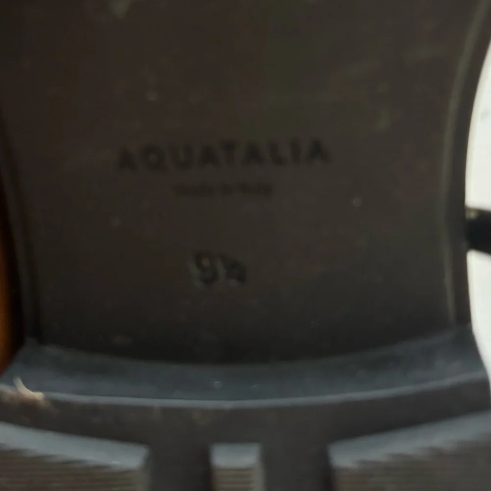 Aquatalia Made in Italy Lillie Moto Black Leather Boot - sz 9.5 - Picture 8 of 11